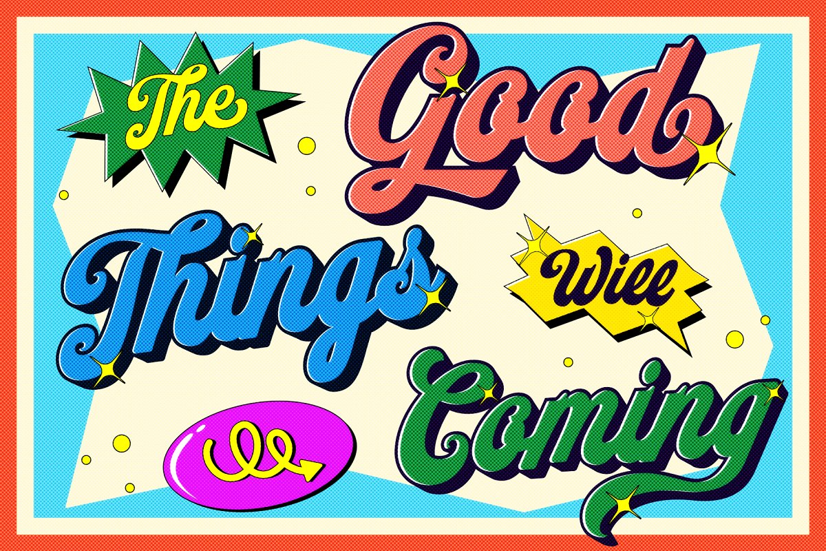 Sundries Bold Script with Extruded Font