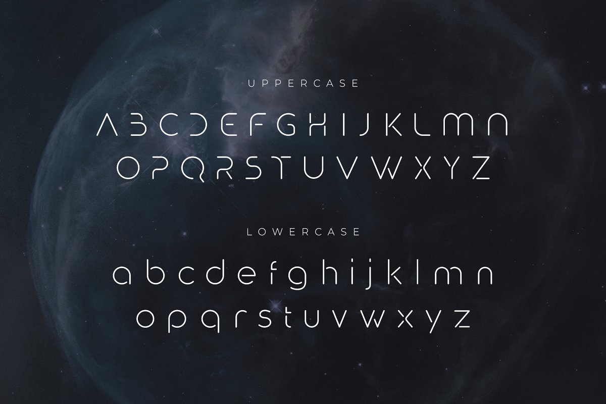 Supernova Futuristic Display Font