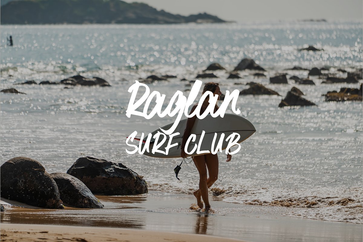 Surfer bay brush Font