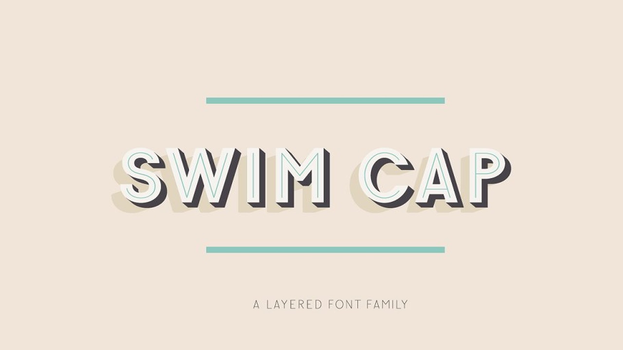 Swim Cap Font