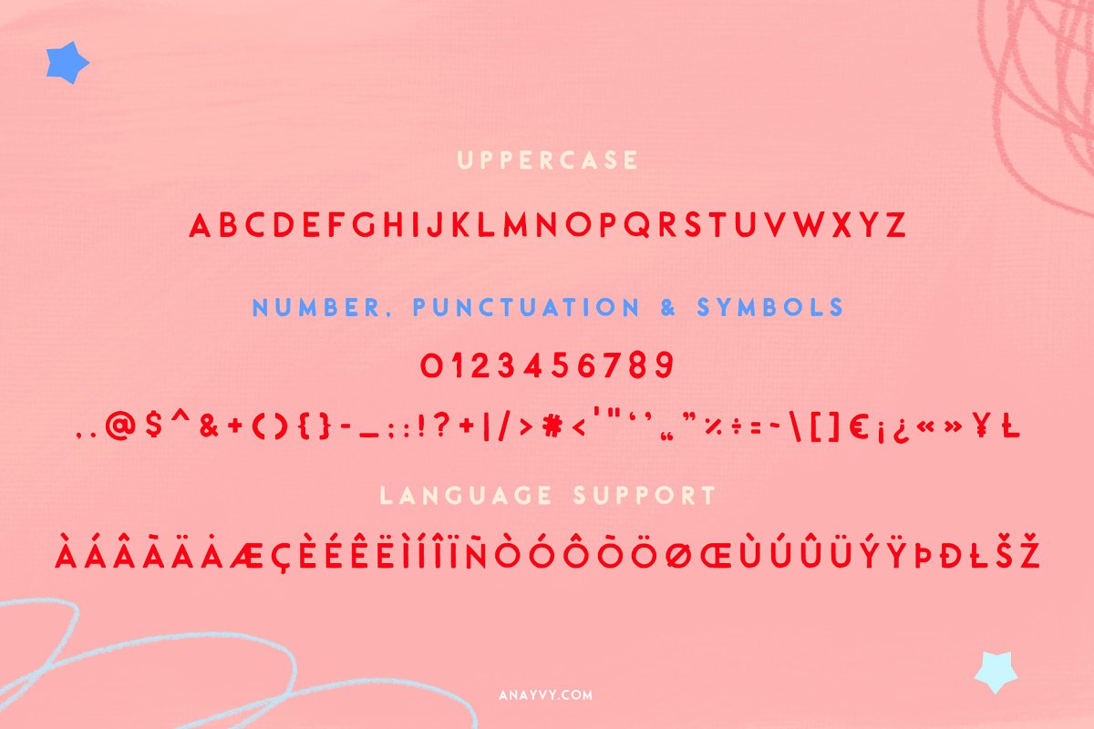 TIGERMILK handpainted cutiepie Font