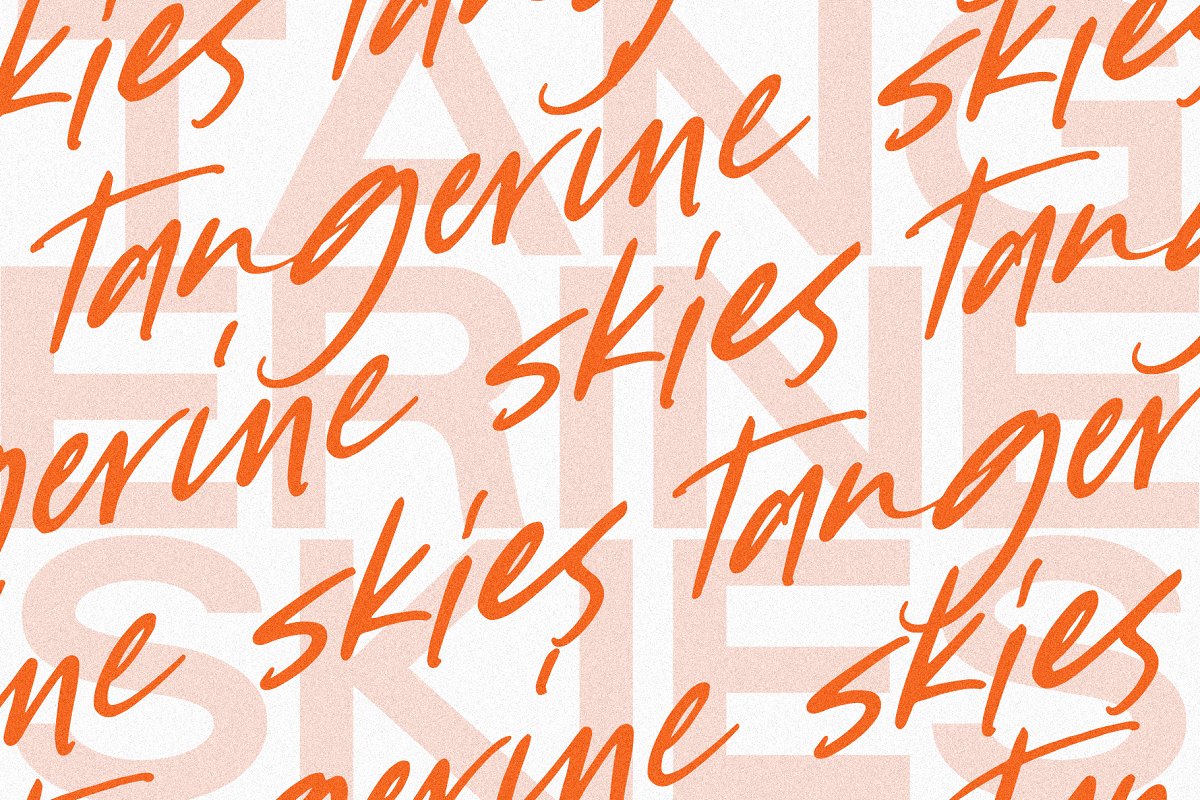 Tangerine Skies Duo Font