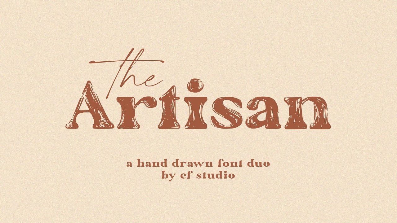 The Artisan A Hand Drawn Duo Font