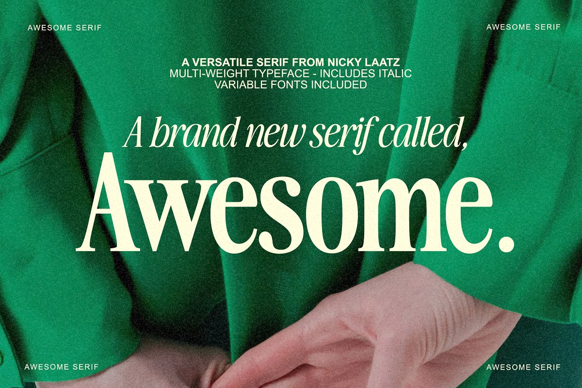 The Awesome Serif Family (32 Fonts) Free Download