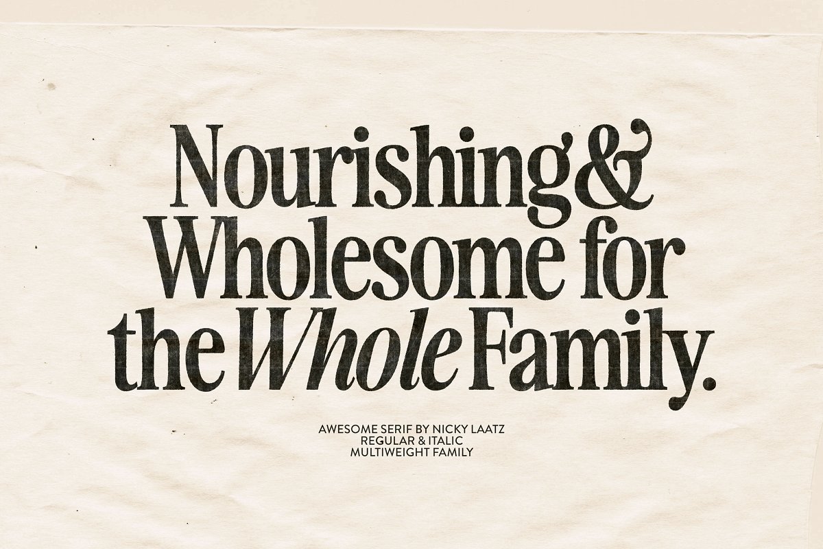 The Awesome Serif Family (32 Fonts) Free Download