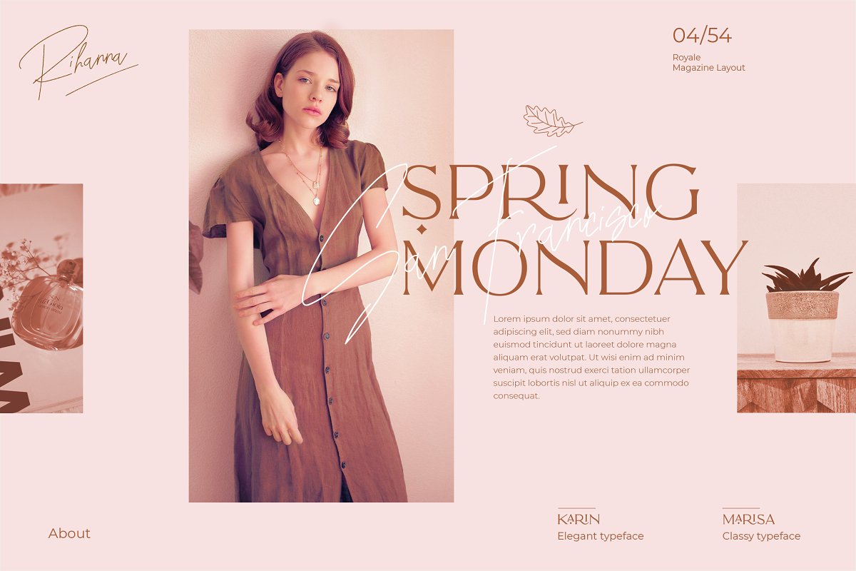 The Paris Lamore Duo Typeface LOGO Font