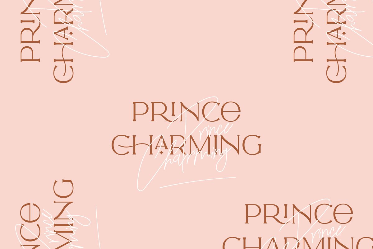 The Paris Lamore Duo Typeface LOGO Font