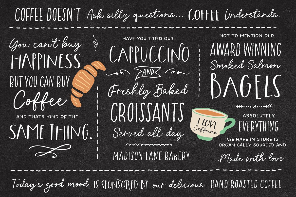 The Perfect Match and Dings Font