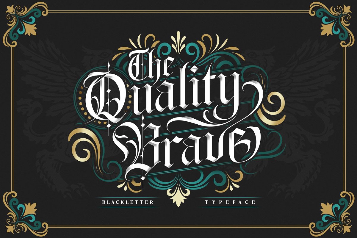 The Quality Brave Typeface Font