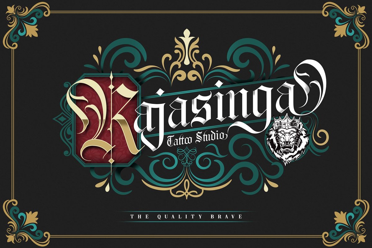 The Quality Brave Typeface Font