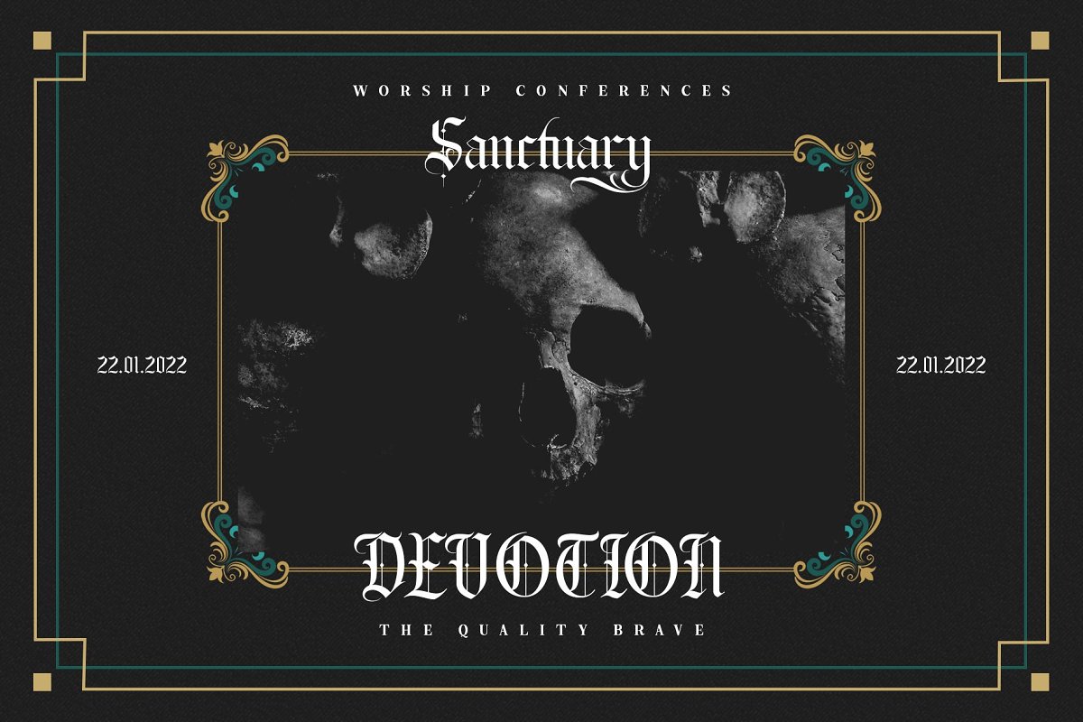 The Quality Brave Typeface Font