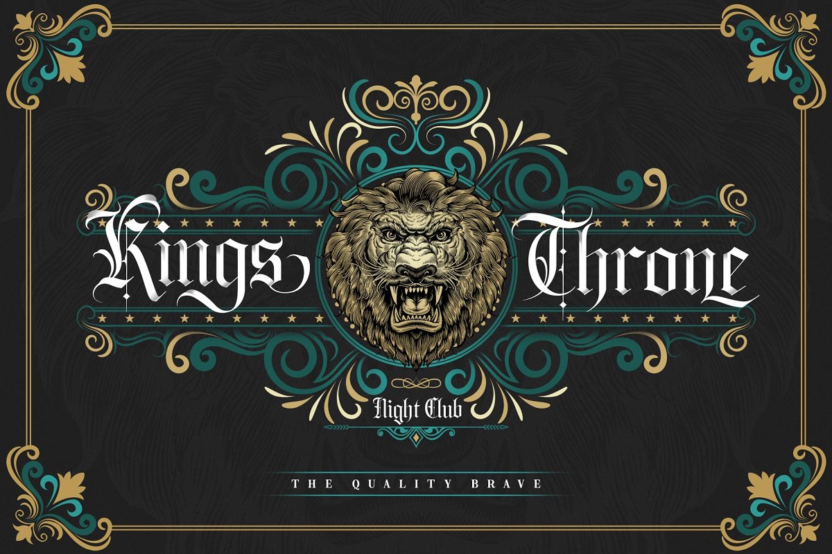 The Quality Brave Typeface Font