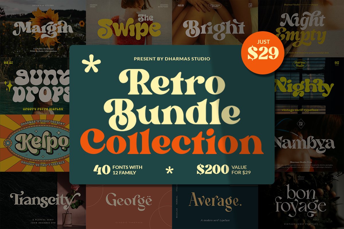 The Retro Bundle Font