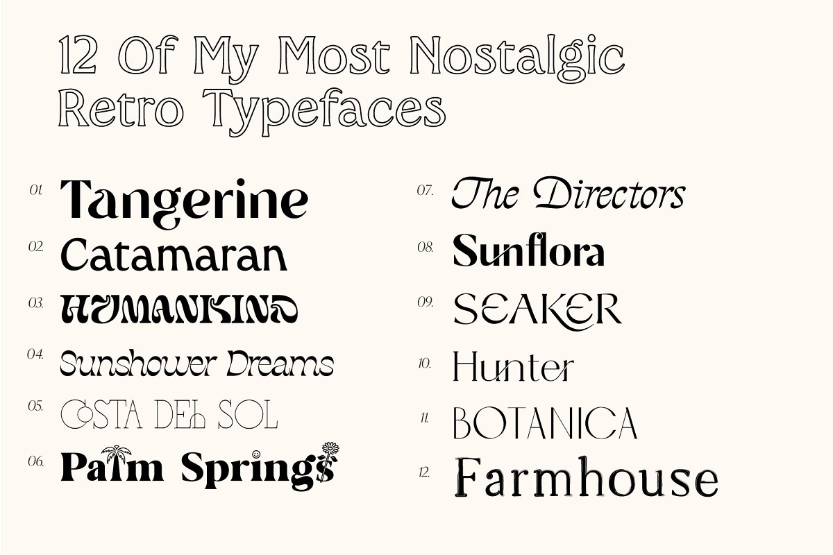 The Retro Font Collection Free Download