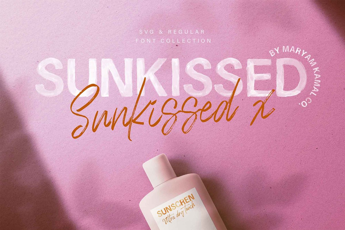 The Sunkissed x Duo Font