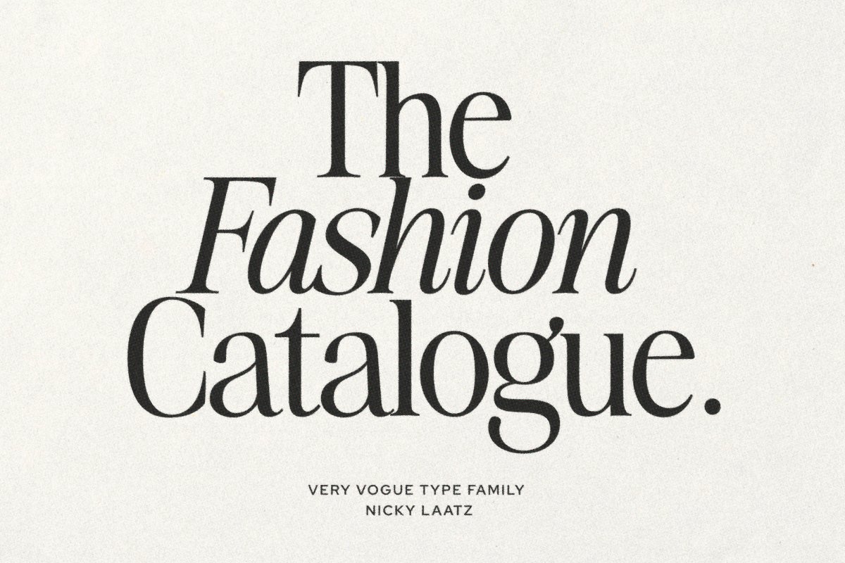 The Very Vogue Serif Family Font