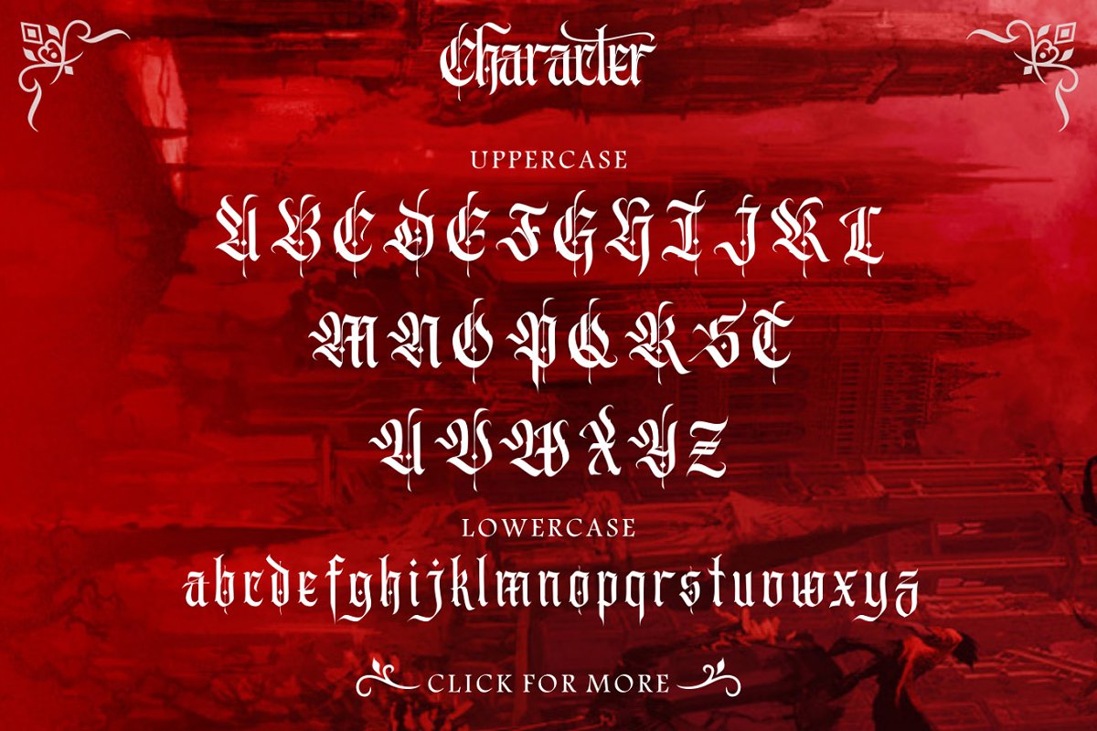 The Wednesday extra bonus Font