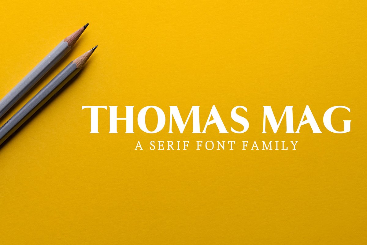 Thomas Mag Serif Family Pack Font