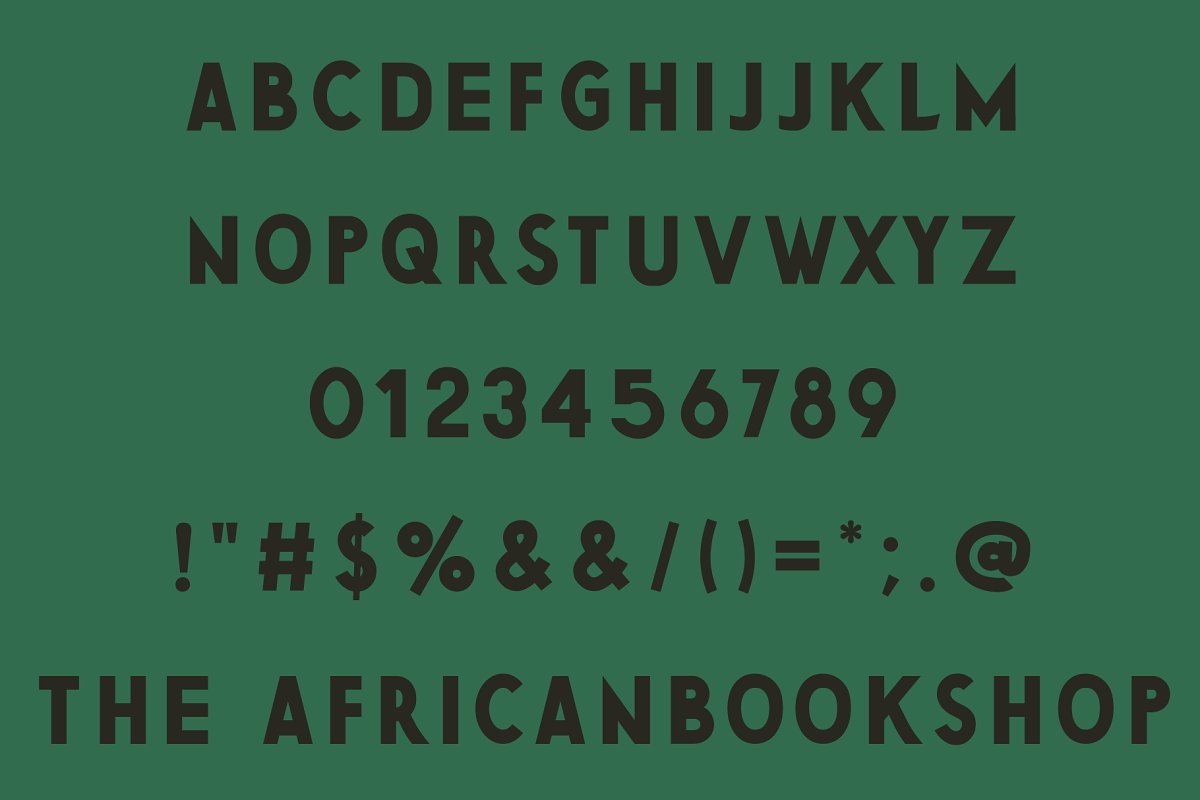 Titular The African BookShop Font
