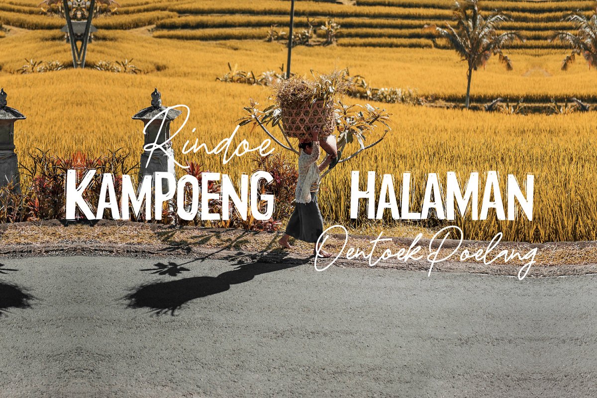 Tjoekil Kajoe Vernacular Type Font