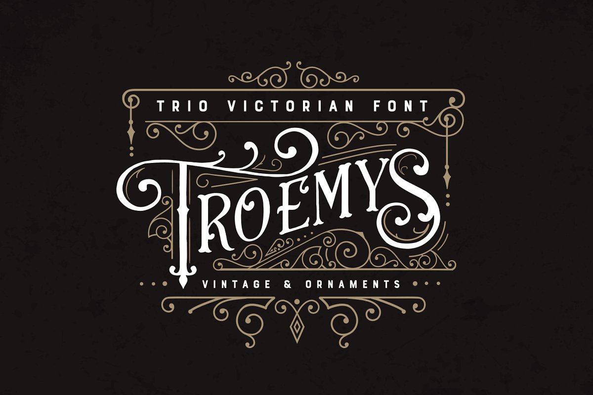 Troemys Font Trio and extras Free Download