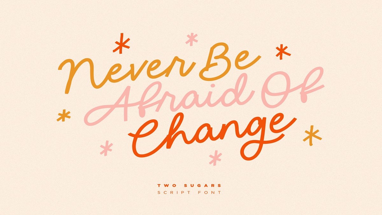 Two Sugars Script Font