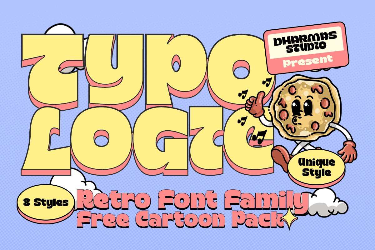 Typologic Cartoon Family + Assets Font Free Download