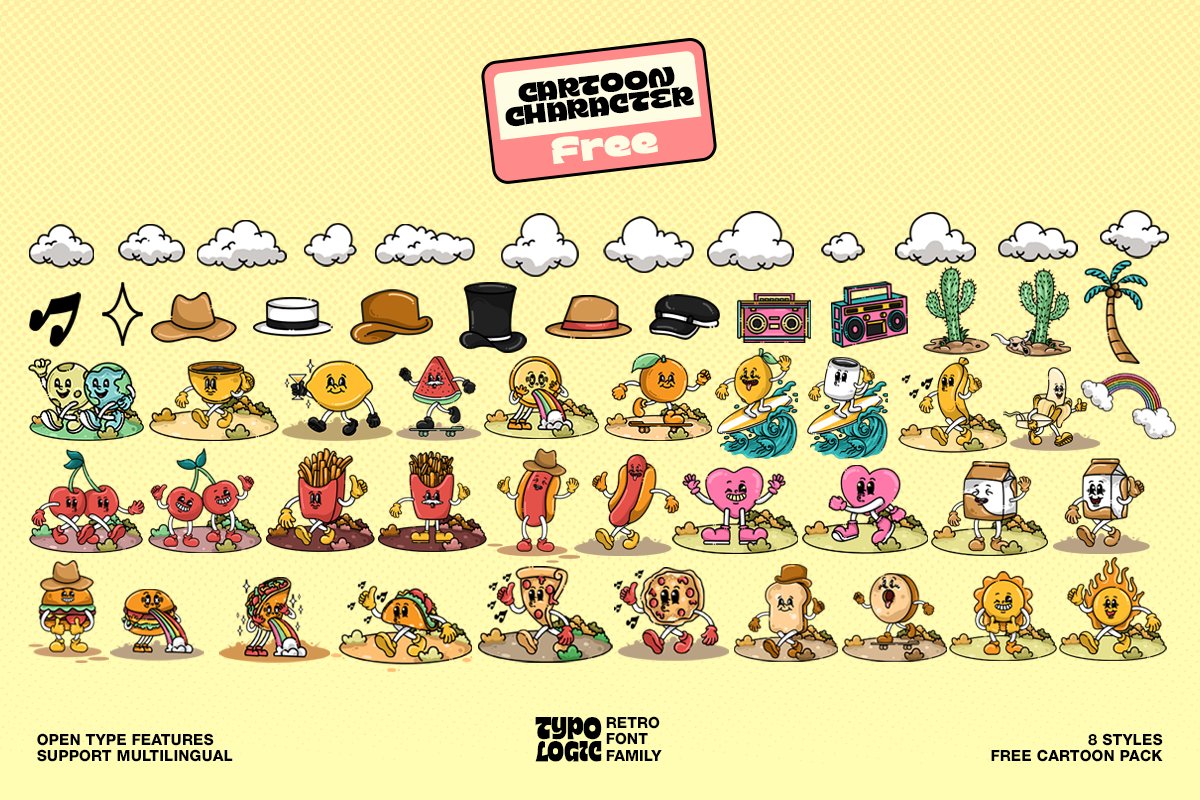 Typologic Cartoon Family + Assets Font Free Download