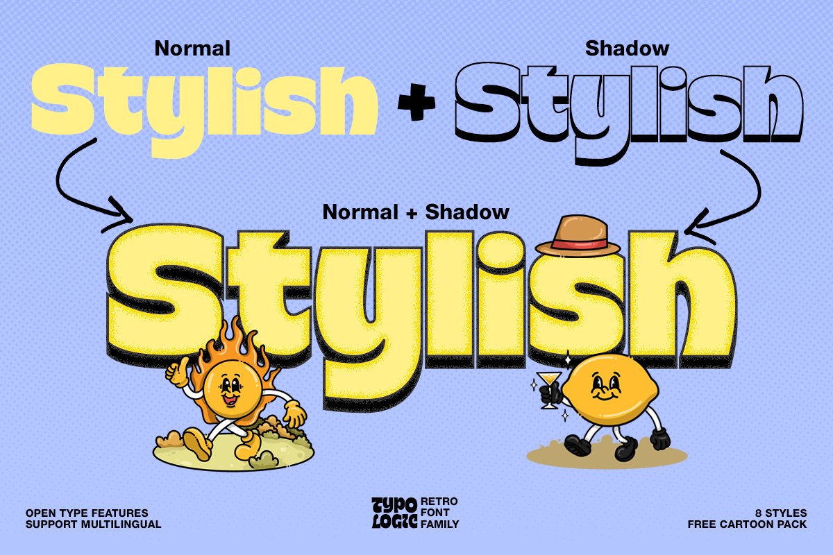 Typologic Cartoon Family + Assets Font Free Download