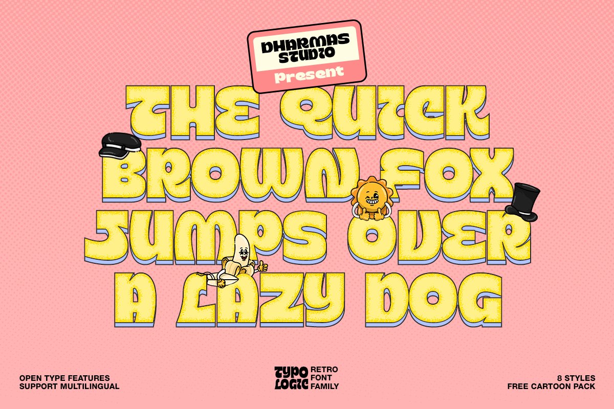 Typologic Cartoon Family + Assets Font Free Download