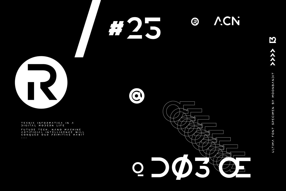 ULTIMA modern futuristic Font