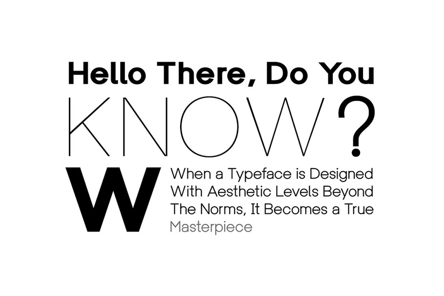 Univa Nova   Minimalist Typeface Font Free Download