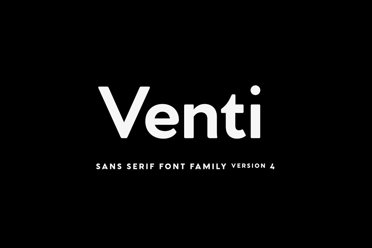 Venti CF sans serif family Font