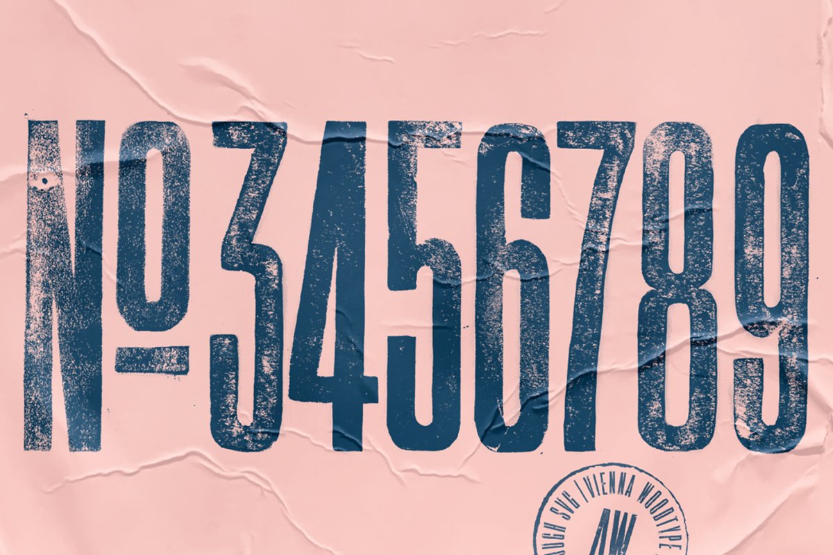 Vienna Woodtype Font