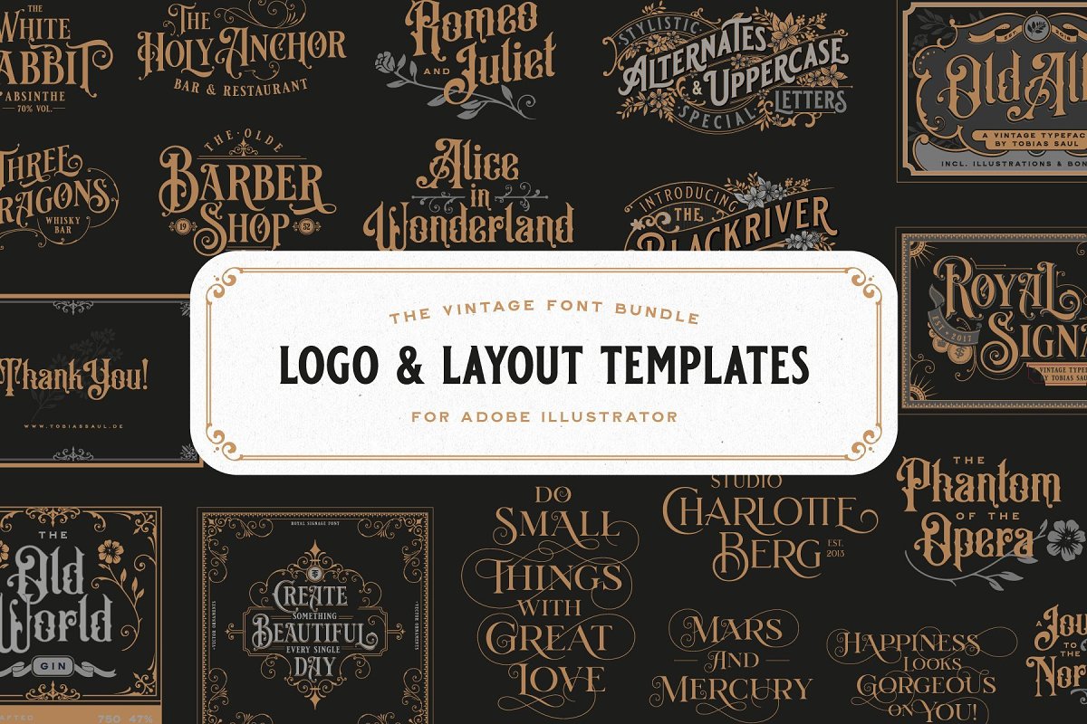 Vintage Font Bundle Free Download