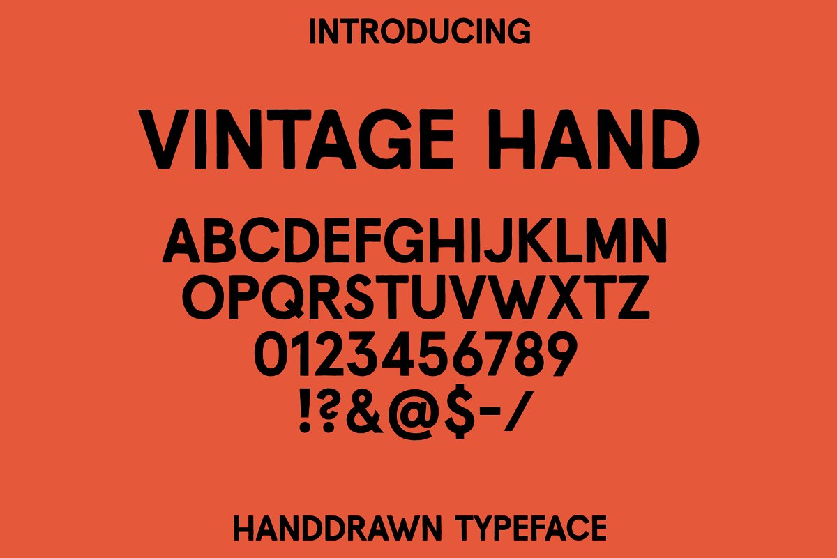 Vintage Hand Font Family Free Download Vintage Hand Font