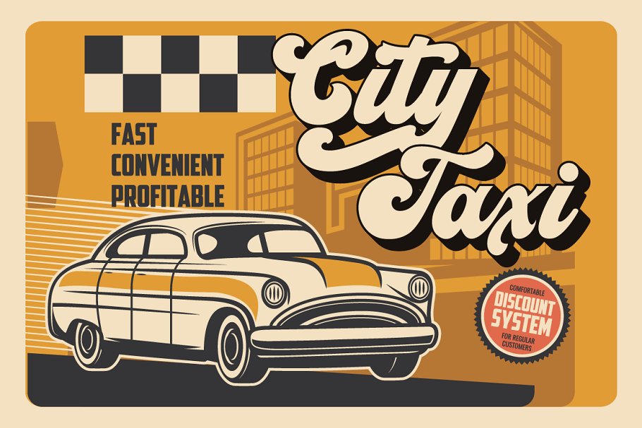 Vintage King Retro Groovy Font