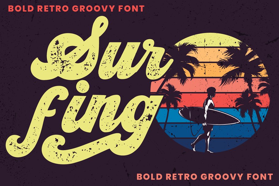 Vintage King Retro Groovy Font