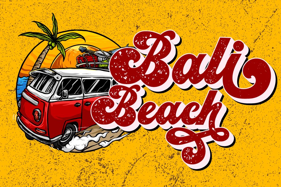 Vintage King Retro Groovy Font