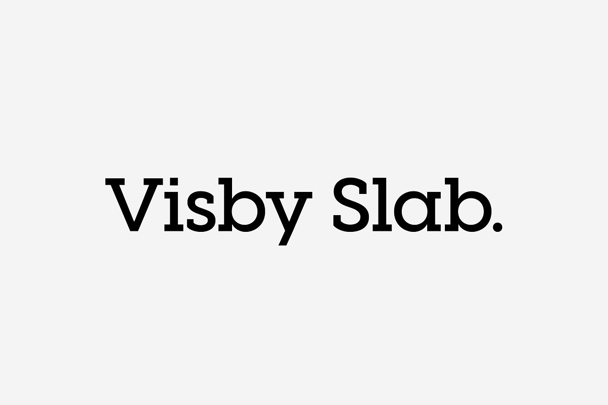 Visby Slab CF geometric slab serif Font