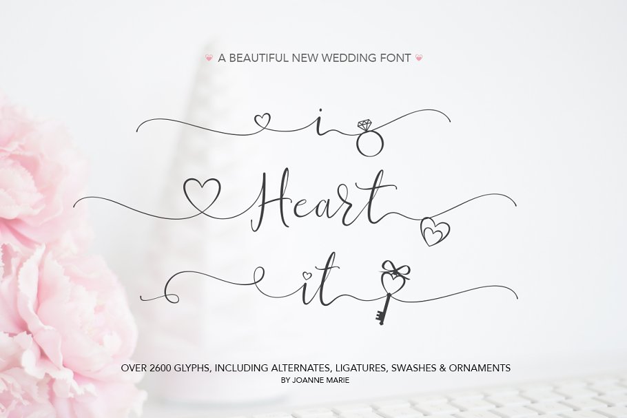 Wedding iHeartit Font