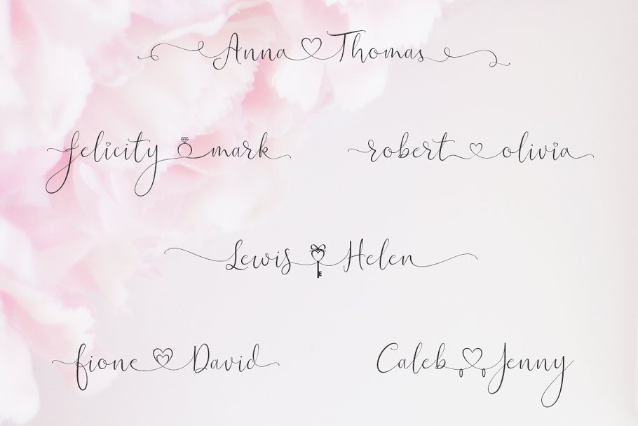 Wedding iHeartit Font