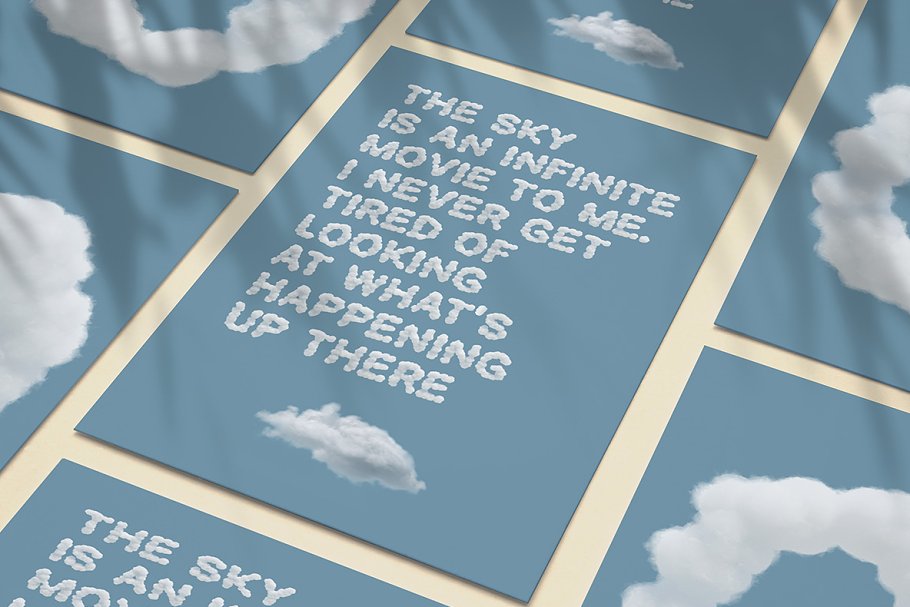 White Clouds Font Free Download