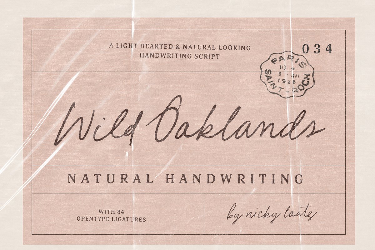 Wild Oaklands Handwriting Script Font Free Download