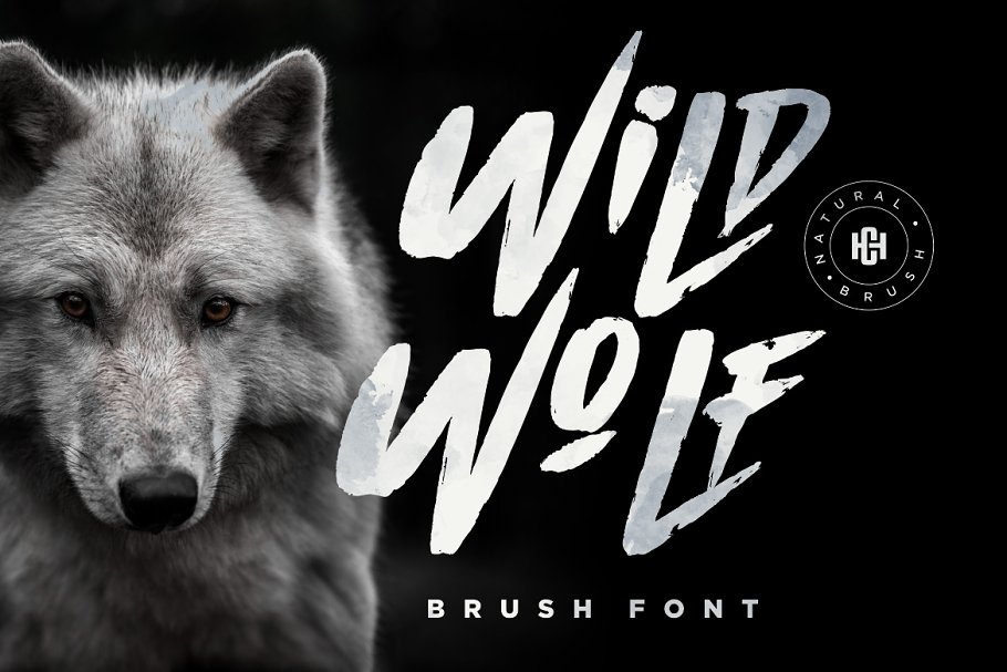 Wild Wolf Brush Font