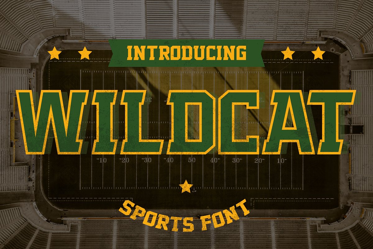 Wildcat   Varsity Sport Typeface Font Free Download