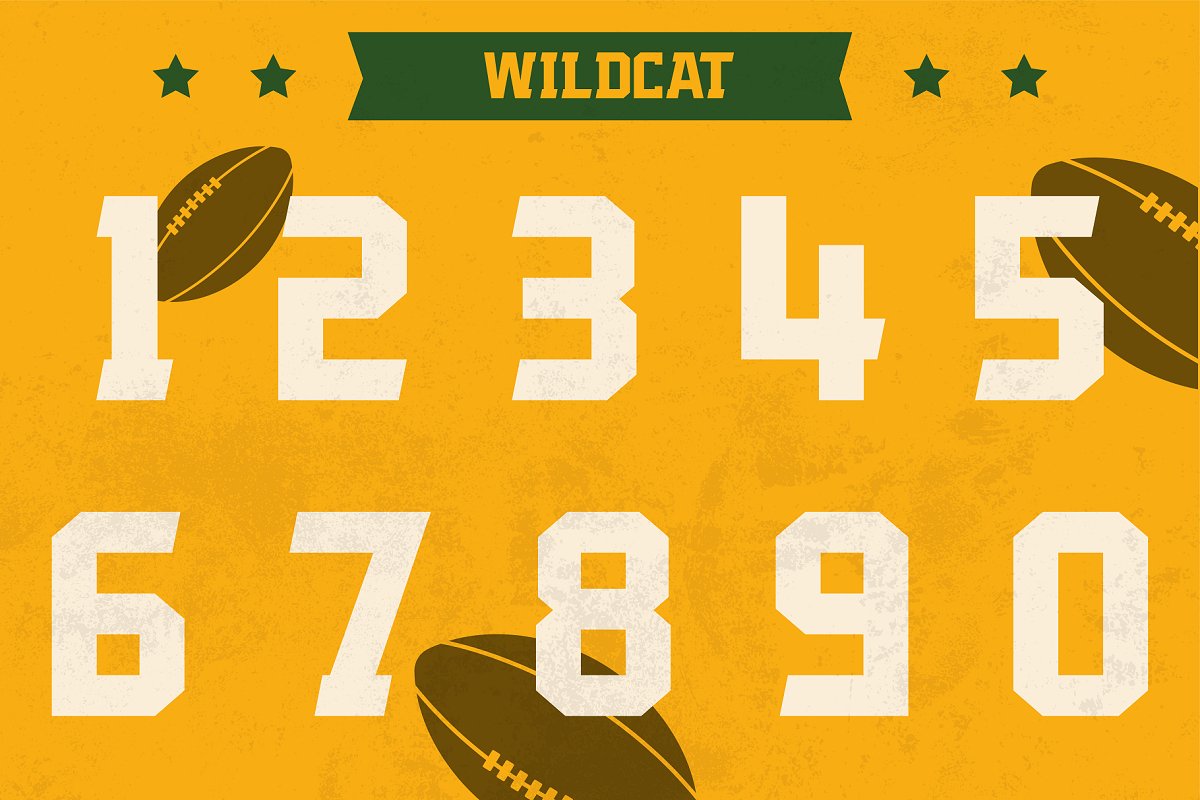Wildcat   Varsity Sport Typeface Font Free Download