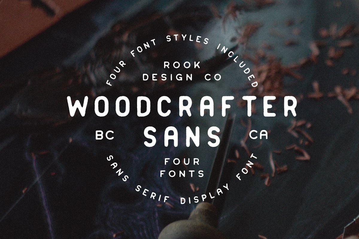 Woodcrafter Sans Family Font