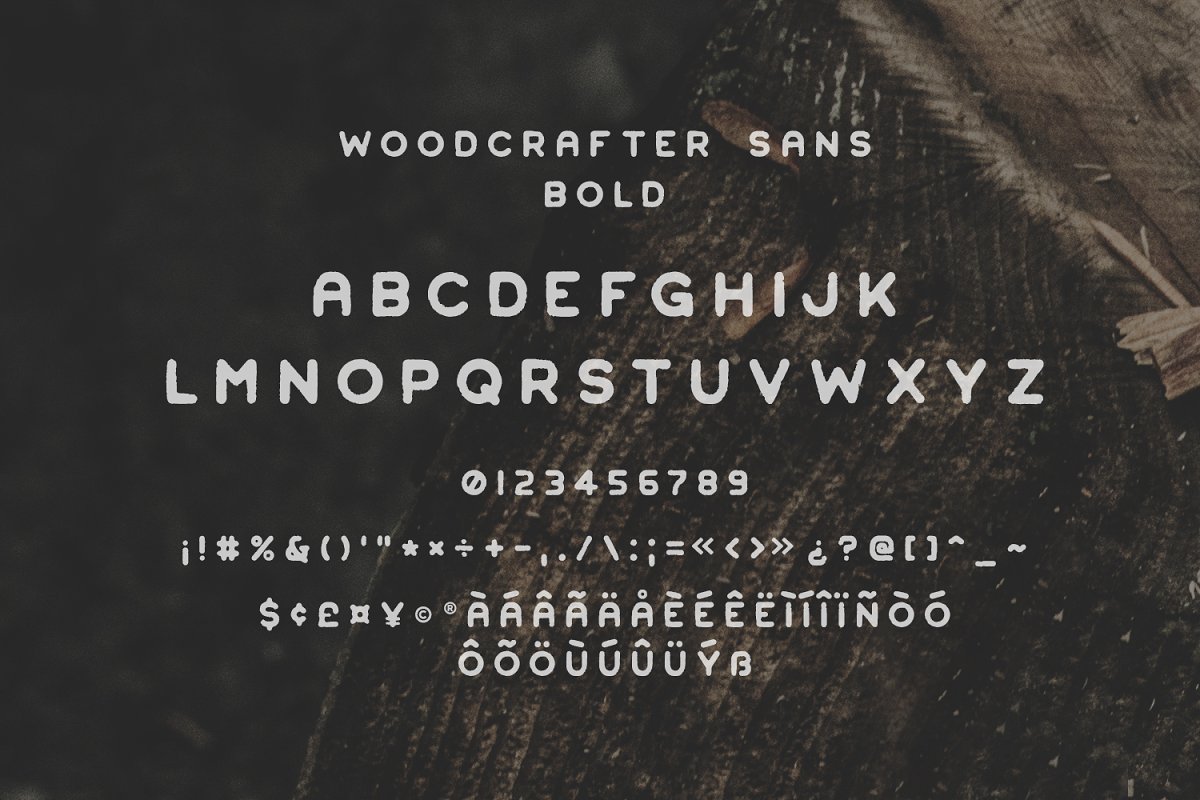 Woodcrafter Sans Family Font