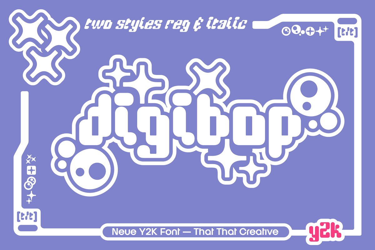 YK DigiBop Duo Font Family Free Download YK DigiBop Duo Font